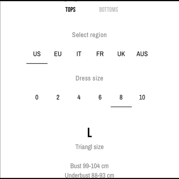 TRIANGL bikini top and bottom size large - Picture 5 of 5